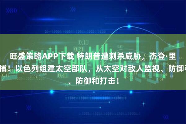 旺盛策略APP下载 特朗普遭刺杀威胁，杰登·里德被逮捕！以色列组建太空部队，从太空对敌人监视、防御和打击！